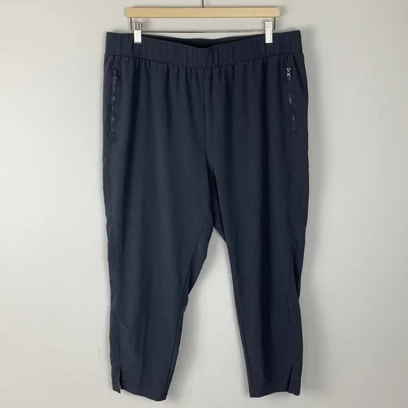 Zella Pants Jumpsuits Z By Zella Zipper Pocket Cropped Ankle